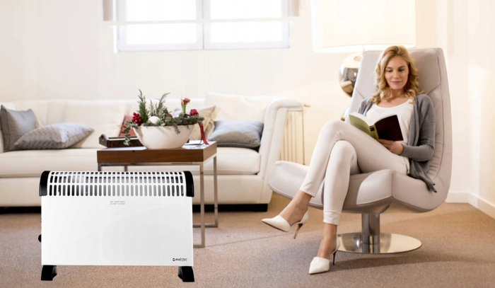 Incalzitor electric convector 2000W alb 52x34cm [7]