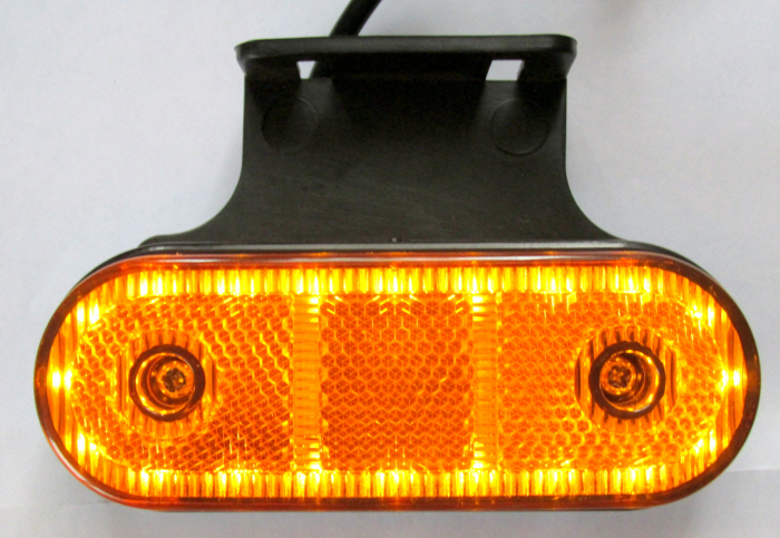 Lampa gabarit galbena, contur iluminat, 23 LED-uri, cu suport [1]