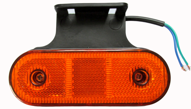 Lampa gabarit galbena, contur iluminat, 23 LED-uri, cu suport [2]