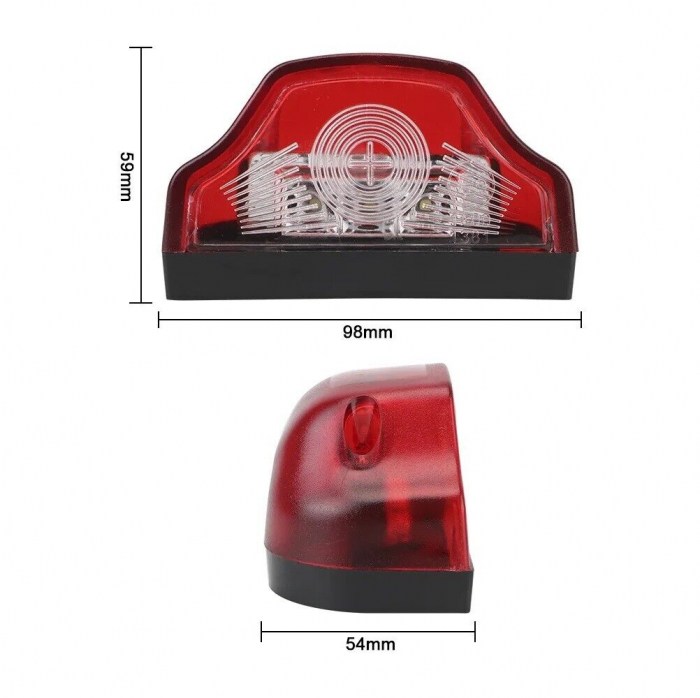 Lampa numar rosie cu led [7]