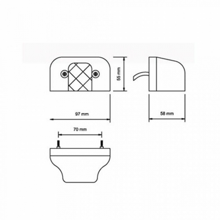 Lampa numar rosie cu led [4]