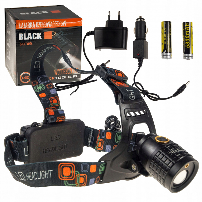 Lanterna de pescuit  Black   led baterii 6800mAh 8500 lumeni [6]