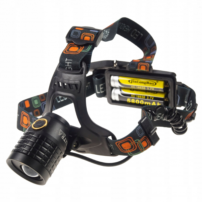 Lanterna de pescuit  Black   led baterii 6800mAh 8500 lumeni [3]