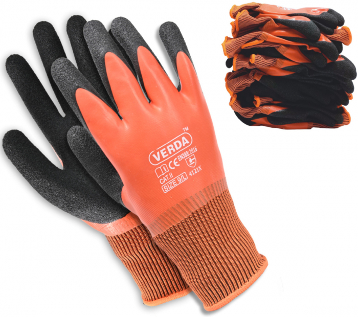Manusi protectie Verda 9/L - Lucrari generale, gradinarit, constructii 1 pereche SN0011 [3]