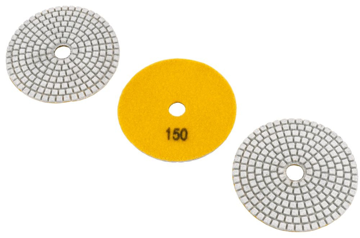 Mașină de șlefuit beton 2450W, 105mm, Reglaj turație, Lucru umed/uscat + Accesorii [10]