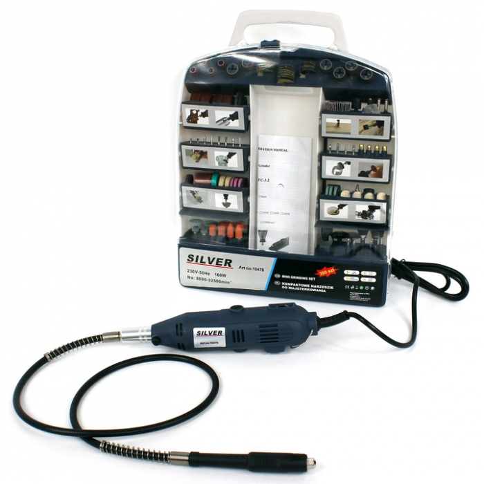 Mini freza biax  160W pentru slefuit  cu 300 accesorii [9]