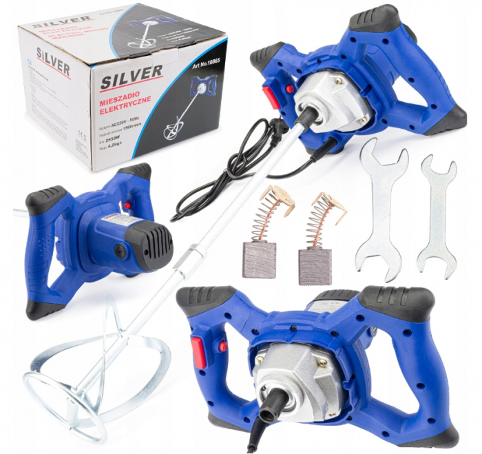 Mixer electric mortar/ vopsea/ var/ lavabil/ hidroizolatie 2550W-1500RPM-6 trepte viteza [4]