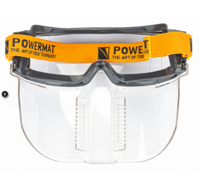 Ochelari masca de protectie din policarbonat cadru moale ventilat EN166 dimensiune reglabila [1]