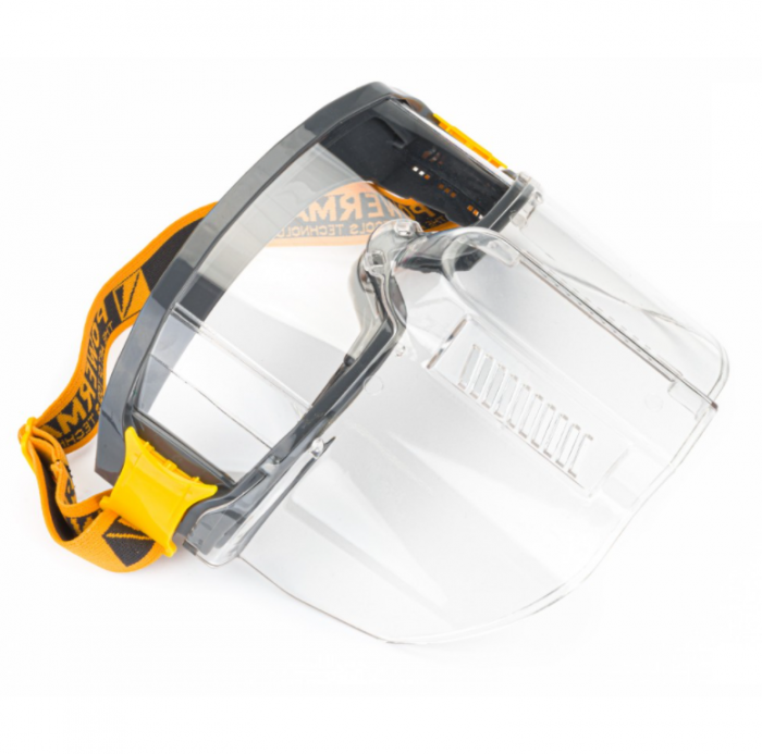 Ochelari masca de protectie din policarbonat cadru moale ventilat EN166 dimensiune reglabila [2]