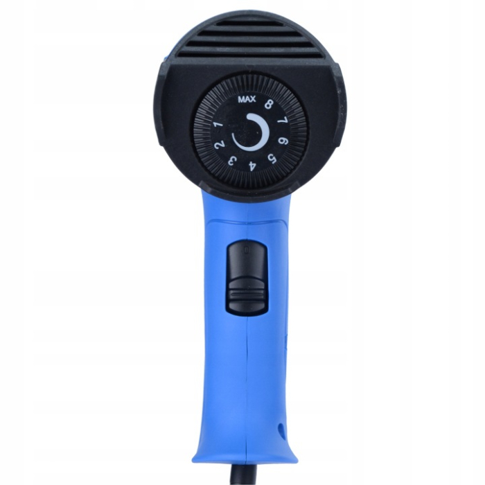 Pistol de Aer Cald Electric BLACK 2000W, Reglaj Fin Termostat 60-600°C, LCD/Reglaj Electronic, 2 Trepte de Debit (250/500 L/min), Include 4 Duze Profesionale, Cod Producator 12440 [9]