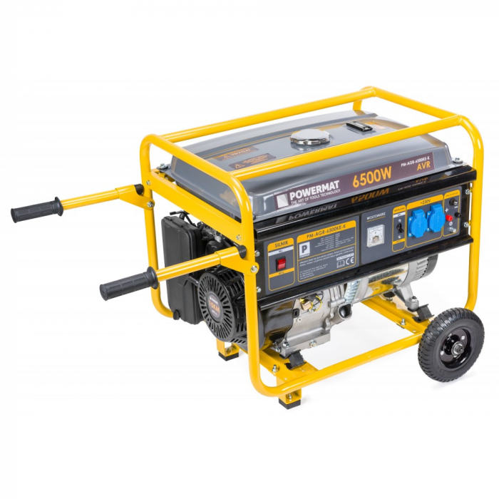 Generator de curent 6500 W PM-AGR-6500KE-cu ROȚI cu pornire electrica [11]