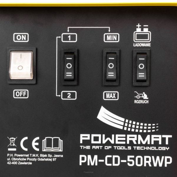 Redresor de baterie 12/24V cu pornire 200A + telecomanda  Powermat PM-CD-50RWP [4]