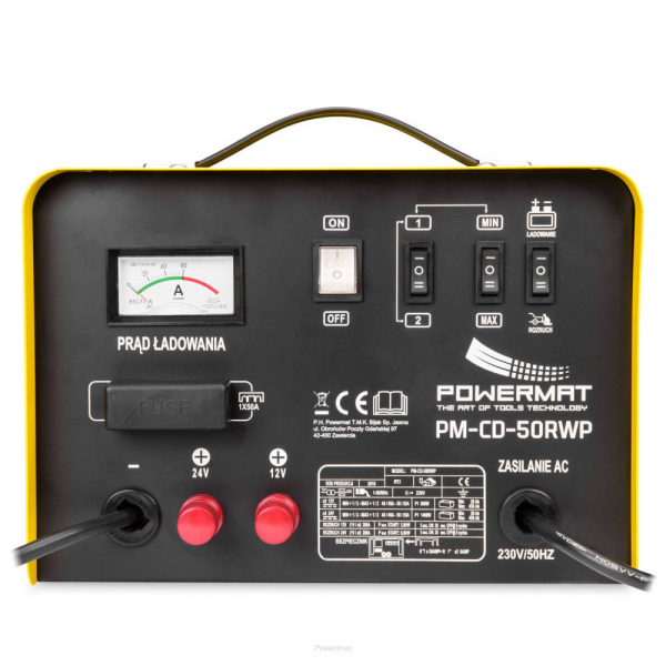 Redresor de baterie 12/24V cu pornire 200A + telecomanda  Powermat PM-CD-50RWP [2]