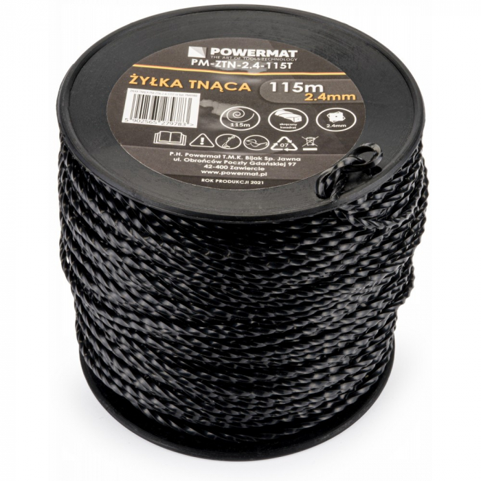 Snur pentru motocoasa in 4 puncte 2,4 mm 115 metri lungime [3]