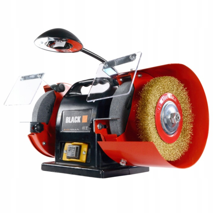 Polizor electric de banc 200W, 230V, 2950 RPM, disc șlefuit 150mm + perie 150mm [2]
