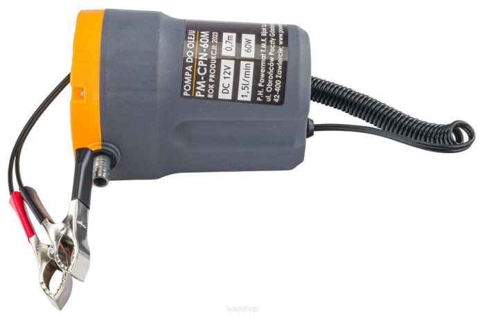 Pompa de ulei cu autoamorsare 12V  5l/min, furtun inclus [9]