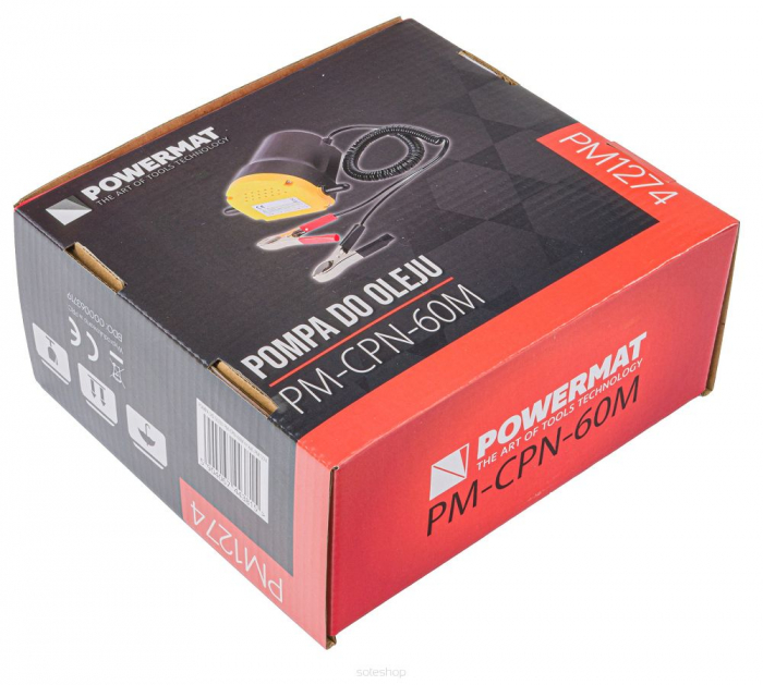 Pompa de ulei cu autoamorsare 12V  5l/min, furtun inclus [2]