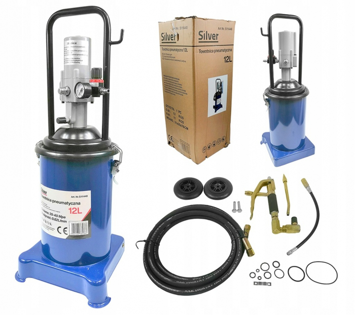 Pompa  gresor actionat pneumatic pentru vaselina 12L [5]