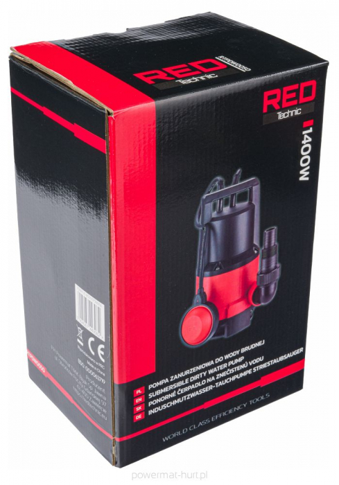 Pompa submersibila pentru apa curata/ murdara si de ploaie cu plutitor 1400W [8]