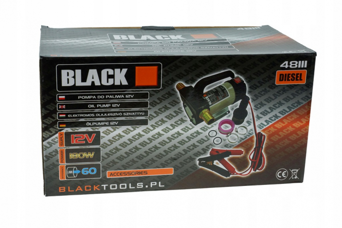 Pompa transfer combustibil 12V 160W debit 40L/min [6]