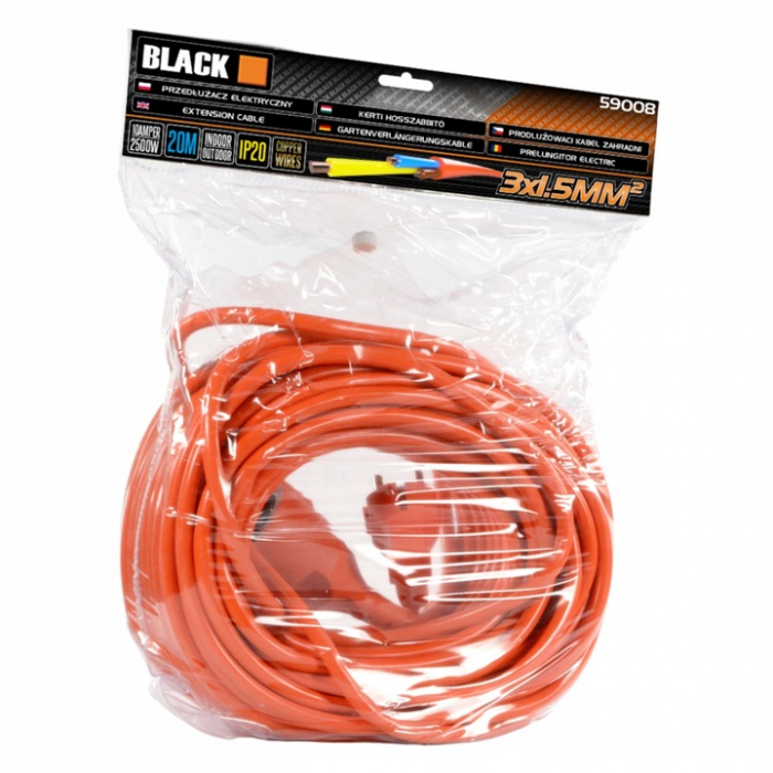 Prelungitor 50m cablu electric 3 x 1.5mm IP20 [2]