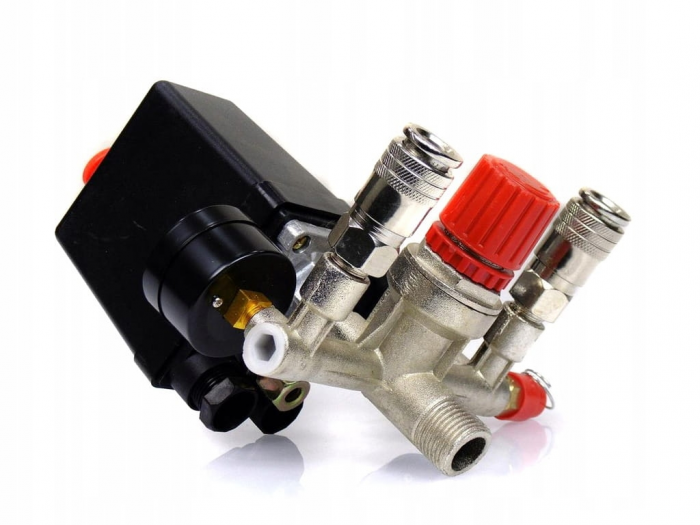 Presostat 220V cu 2 manometre [12]