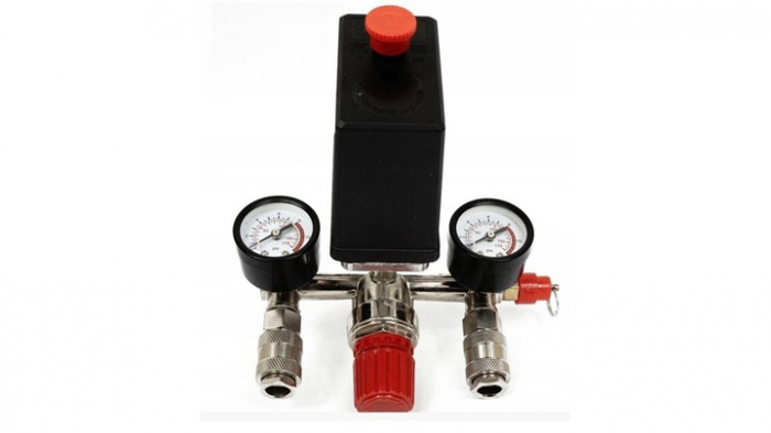 Presostat 220V cu 2 manometre [3]