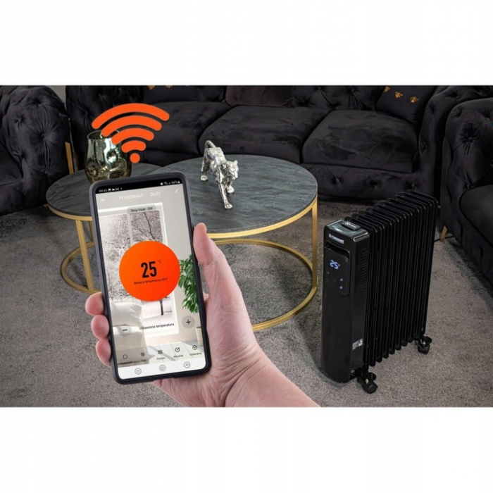 Radiator calorifer electric cu 11 elementi  ulei 2500 W cu telecomanda  control wi fi  Tuya Smart [4]