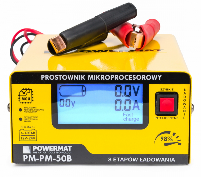 Redresor incarcator baterie auto cu microprocesor 10A  220V 12-24V [2]