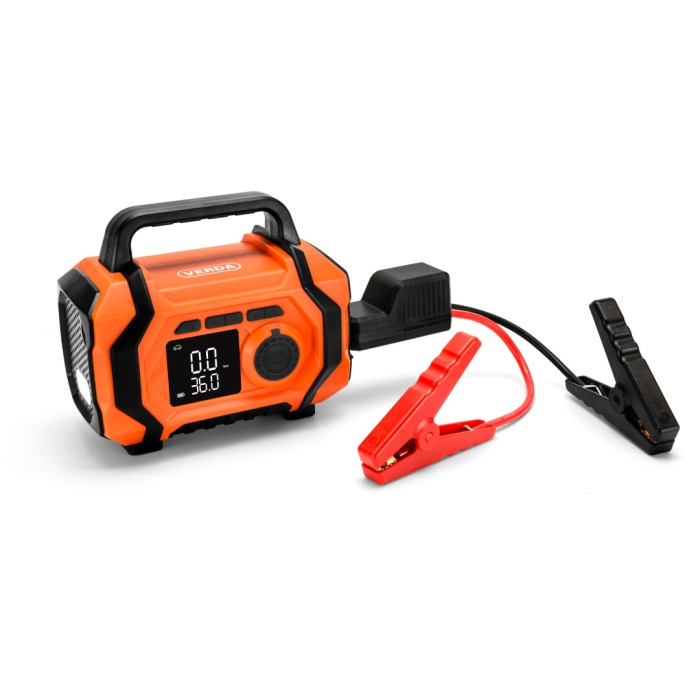 Robot de Pornire 4-în-1: Jump Starter 6000A + Compresor Digital + Powerbank + Lanternă LED  SN6014 [9]