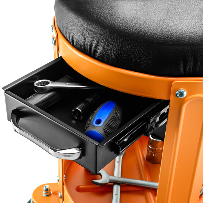 Scaun de Atelier Profesional Verda SN6715 – Pivotant, cu Roți și Sertare [6]