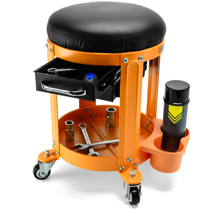 Scaun de Atelier Profesional Verda SN6715 – Pivotant, cu Roți și Sertare [11]