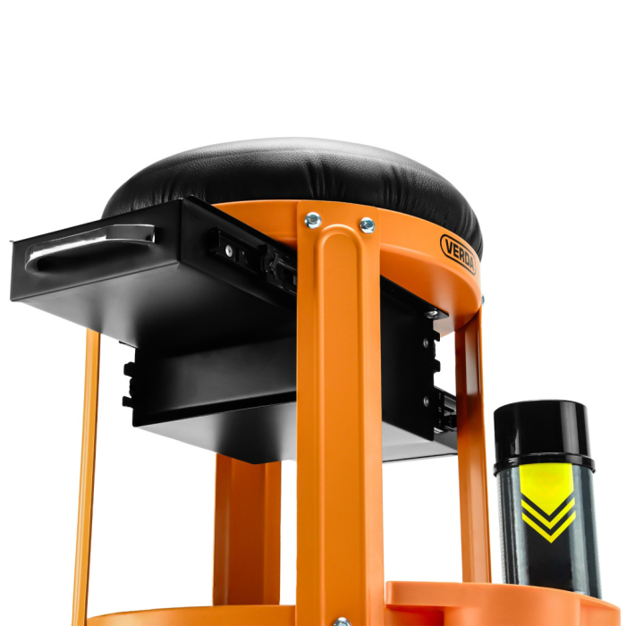 Scaun de Atelier Profesional Verda SN6715 – Pivotant, cu Roți și Sertare [8]