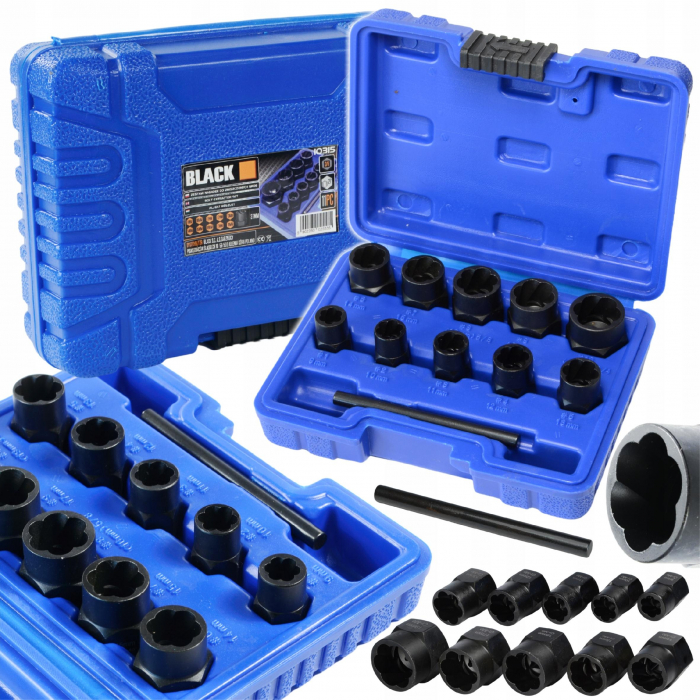 Set 10 elemente extractoare pentru surub deteriorat rupt distrus [7]