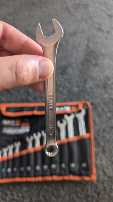 Set 12 Chei Combinate BLACK® 6-22 mm, Oțel Crom-Vanadiu (Cr-V), Finisaj Satinat + Husă Organizatoare [4]