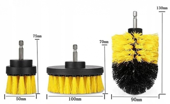 Set 3 perii de nylon pentru curatat diferite suprafete [5]