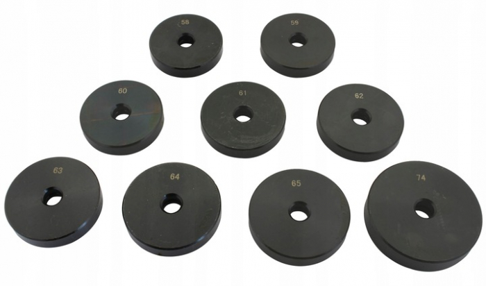 Set 52 flanse pentru inlocuit rulmenti si simeringuri, 18-65 mm + 74mm x Ø 12 mm [3]