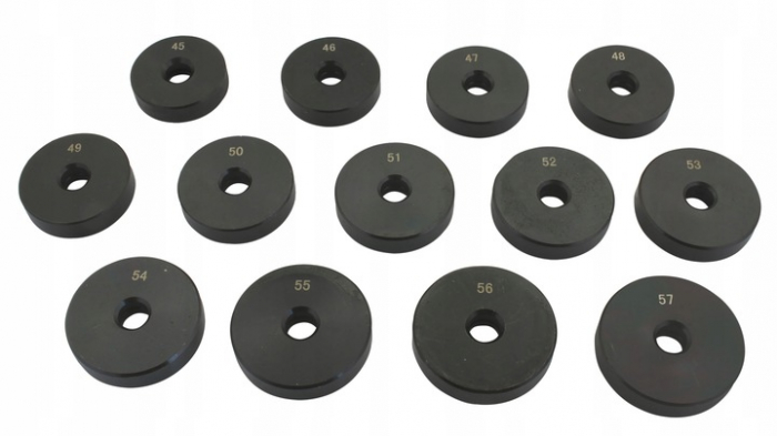 Set 52 flanse pentru inlocuit rulmenti si simeringuri, 18-65 mm + 74mm x Ø 12 mm [6]