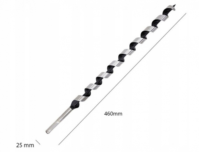Set burghie pentru lemn 6 bucati 6-25mm 460mm [5]