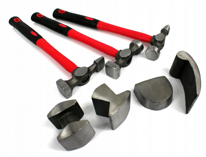 Set ciocane și nicovală de îndreptat caroserie auto, 7 piese [4]