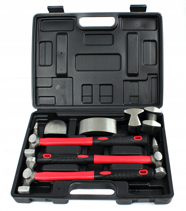 Set ciocane și nicovală de îndreptat caroserie auto, 7 piese [2]