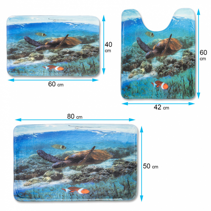 Set Covorase pentru baie include 3 bucati SN9915 [2]