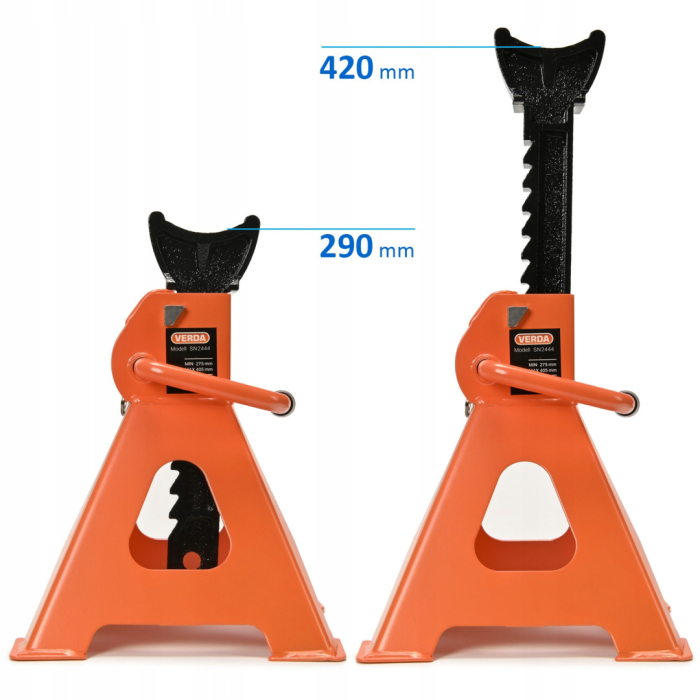 Set Cric hidraulic de 2,5 tone + doua suporturi cu o capacitate de ridicare de 3T [23]