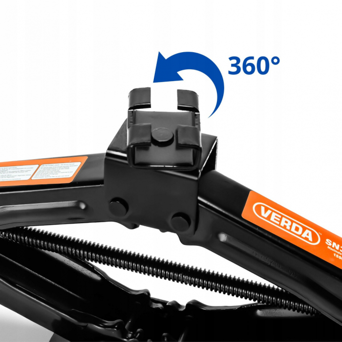 Set cric trapezoidal  2 tone un clichet o husa si o cheie telescopica pentru roti SN4550 [3]
