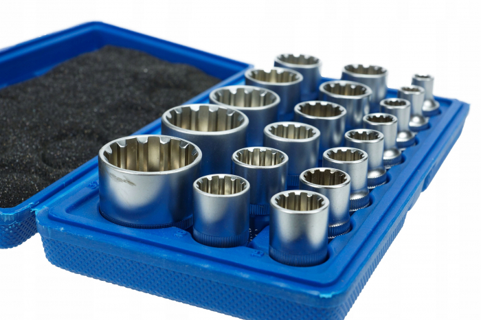 Set de 19 chei tubulare bihexagonale 8-32  1/2 [5]