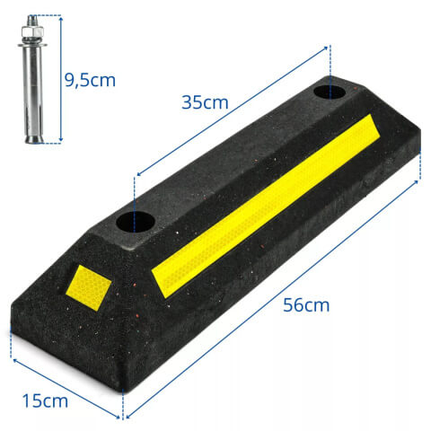 Set de 2 bucati separator limitator parcare  opritor pentru garaj SN1941 [3]