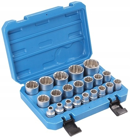 Set de  21 tubulare cu 12 laturi de la 8 la 36  de impact cutie depozitare transport SN1840 [3]