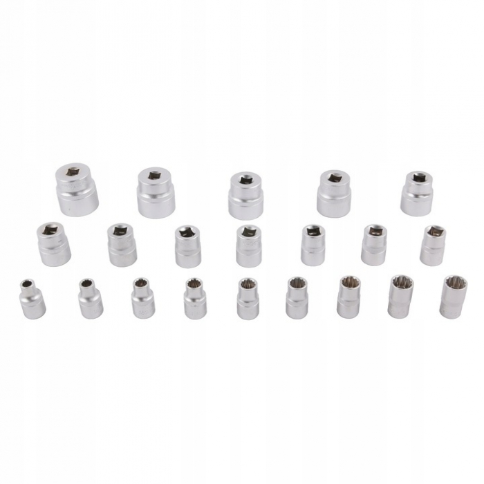 Set de  21 tubulare cu 12 laturi de la 8 la 36  de impact cutie depozitare transport SN1840 [5]