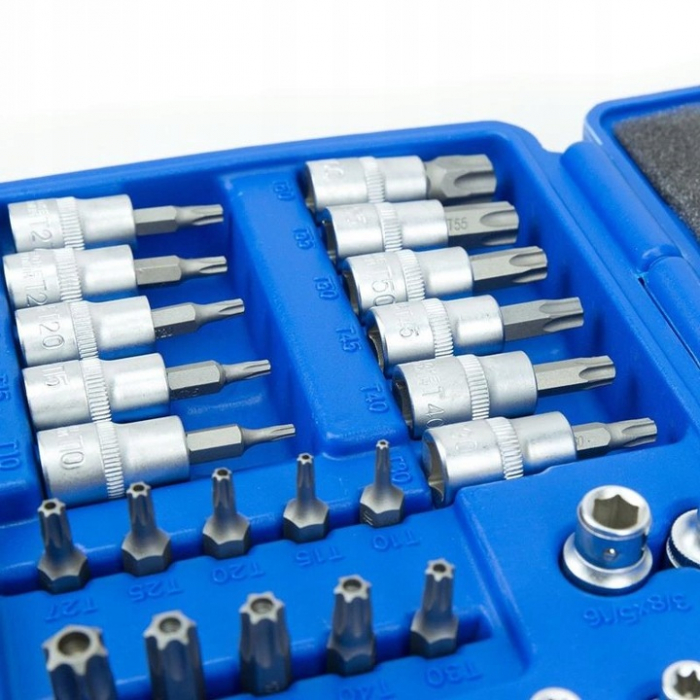 Set de 34 tubulare chei torx din otel CrV, in cutie de depozitare SN1834 [4]