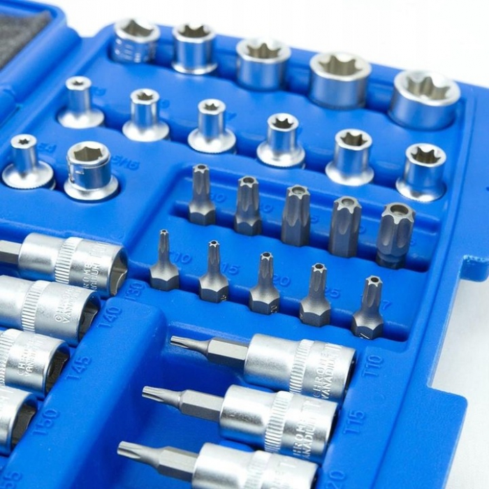Set de 34 tubulare chei torx din otel CrV, in cutie de depozitare SN1834 [2]